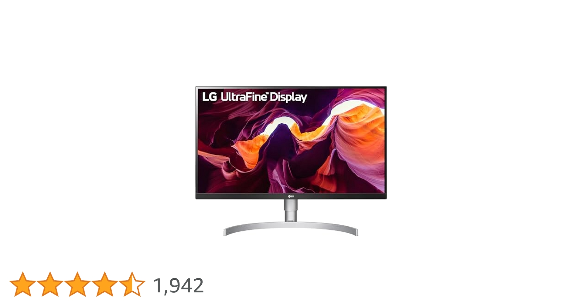 LG 27UL850-W 27 Inch 4K UHD LED IPS Monitor with HDR 10 and