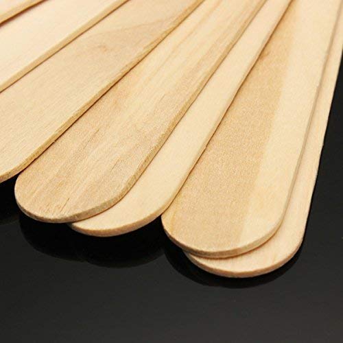 MAYU WAX HEATER Wooden Professional Disposable Wax Knife/Spatulas/Applicators 100 pcs Box