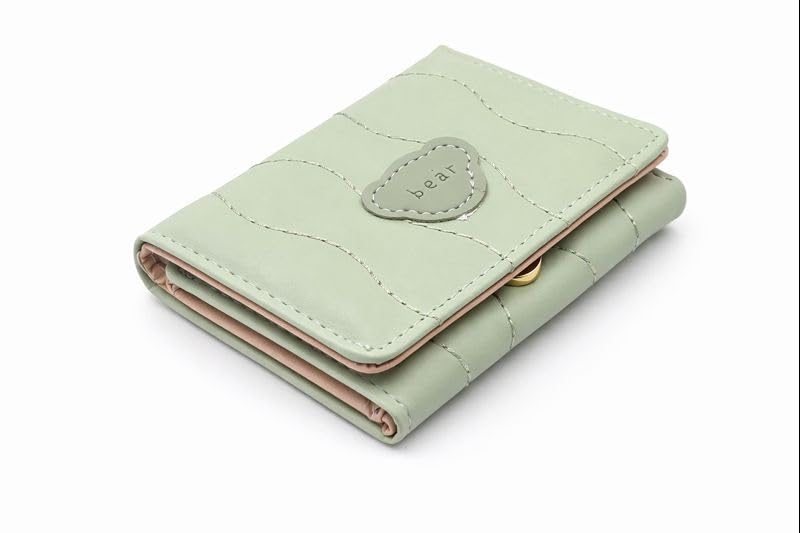 Image of Valerie Wallets for Women Leather Cute RFID Blocking Small Bifold Wallet with Zipper Coin Purse for Girls and Ladies Women's Wallet (Green)