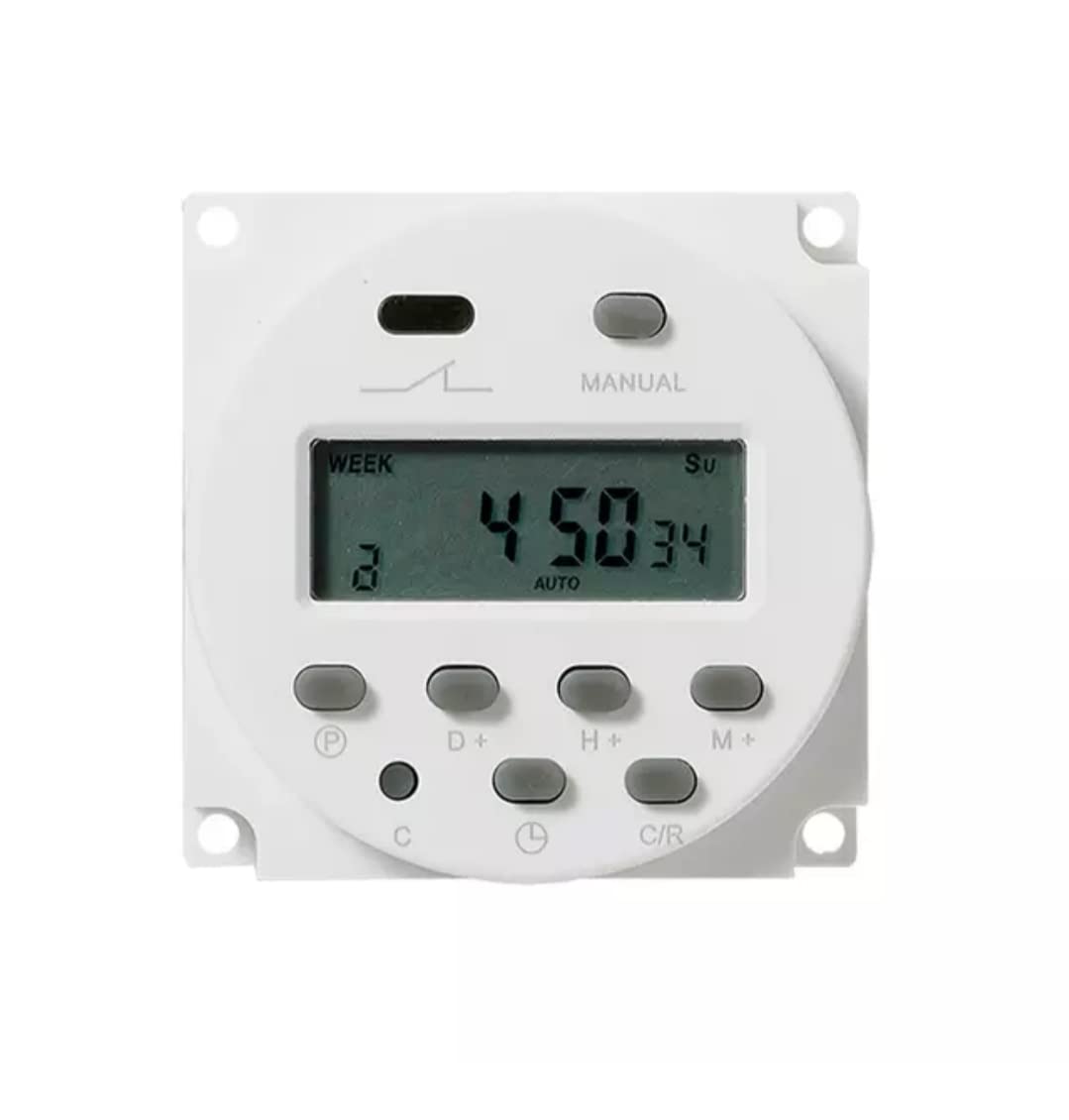 CN101A Digital LCD Programmable Timer Switch Relay AC 220V, 16A (White) (AC 220V)-picture-16