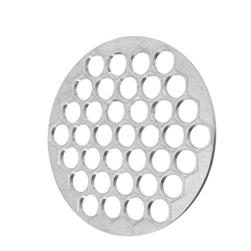 Pssopp Herramienta de Cocina Eficiente de Masa de Masa con Pasta de Aluminio para Pegatinas Caseras, Wonton, Albóndigas Fritas, para Ventiladores Plateados de 9.7 Pulgadas