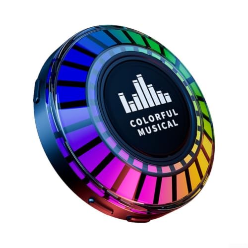 Altavoz de conducción ósea, altavoz inalámbrico con luces de ritmo RGB, portátil para mini subwoofer con control de aplicación para el hogar (negro)