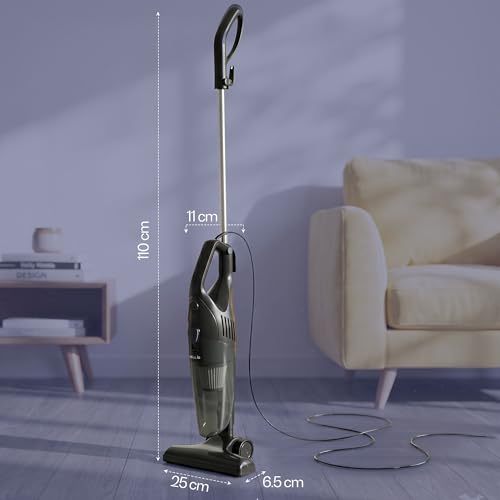 Image of IBELL TURBOSTICK650 Stick Vacuum Cleaner | 600W | 20kPa | HEPA Filter | Bagless Design | Ideal for Floors, Curtains, Carpets, Sofa | Black