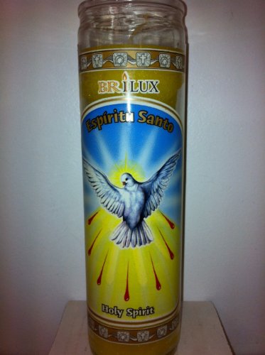 Holy Spirit (Espiritu Santo) 7 Day Unscented Candle in Glass