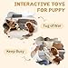 VOXGET Dog Squeaky Toys for Puppy Play, Interactive Plush Crinkle Toys for Small Medium Dogs Keep Busy, Cute Soft Stuffed Animal Toy for Puppies Reduce Boredom, Not for Aggressive Chewers (Hedgehogz)