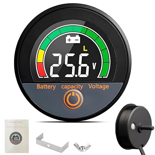 Voltage Meter LCD Digital Battery Monitor (12V-84V)