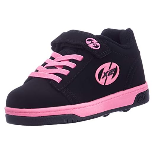 Heelys Dual Up, Zapatillas para niñas, Negro (Black/Pink), 32 EU