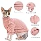 Oslueidy Sphynx Haarlose Katzen Weste Rollkragenpullover, Langärmlige Einteiler Katzenbekleidung Katzenbody, Kätzchen Katzen Pullover Shirts für Sphynx/Cornish Rex/Devon Rex/Peterbald