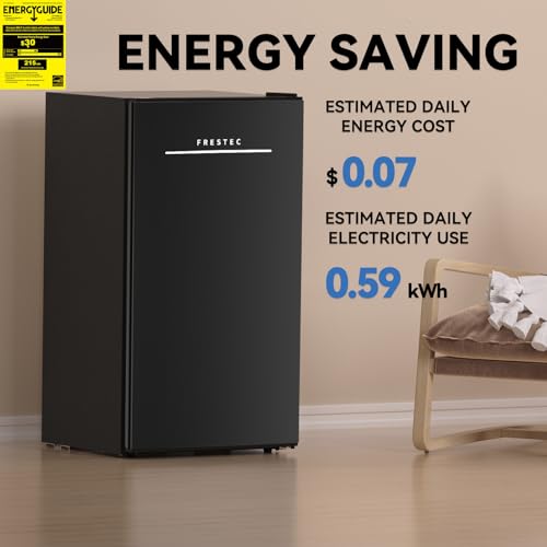 Frestec 3.2 Cu. Ft. Mini Fridge With Freezer, Small Refrigerator thumb #4