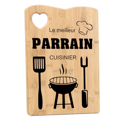 Cadeau Parrain Noel,Cadeau Anniversaire Parrain,Demande Parrain,Cadeau Padrino Marraine Bapteme,Planche À Découper,Cadeau Padrino Marraine,Cadeau Fete Des...