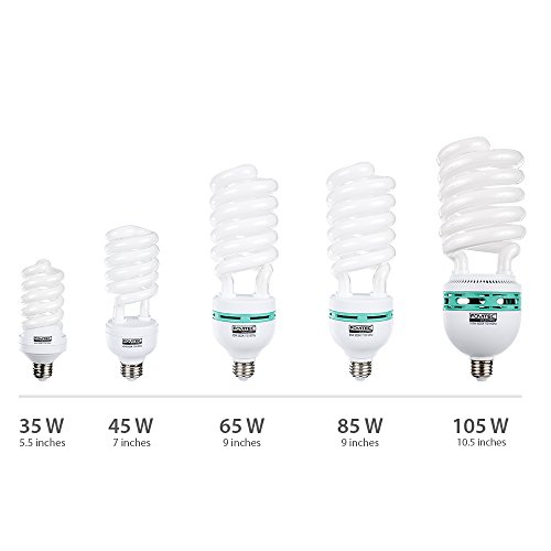Fovitec - 1x 85 Watt Daylight Fluorescent Light Bulb for Video & Photography - [1 Pack][85 W][CFL][90+ CRI][5500K Full Spectrum] - Thumbnail 3