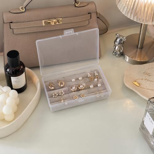 Image of 12-Pack Clear Plastic Boxes with Lids for Model Parts