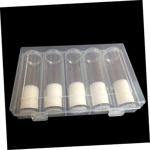 6 cajas redondas para almacenar monedas transparentes miniatura 6