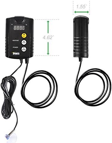 Dimensions of iPower GLHTMTCONTROL thermostat controller