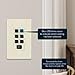 TOPGREENER 4-Hour No Neutral Wire Countdown Timer Switch, 5-10-30-60 Min 1-2-4 Hour Settings, for Fans and Lights, 120VAC 60Hz, 1/2HP, 150W LED, UL Listed, TGT06-4H-JT-LA, Light Almond