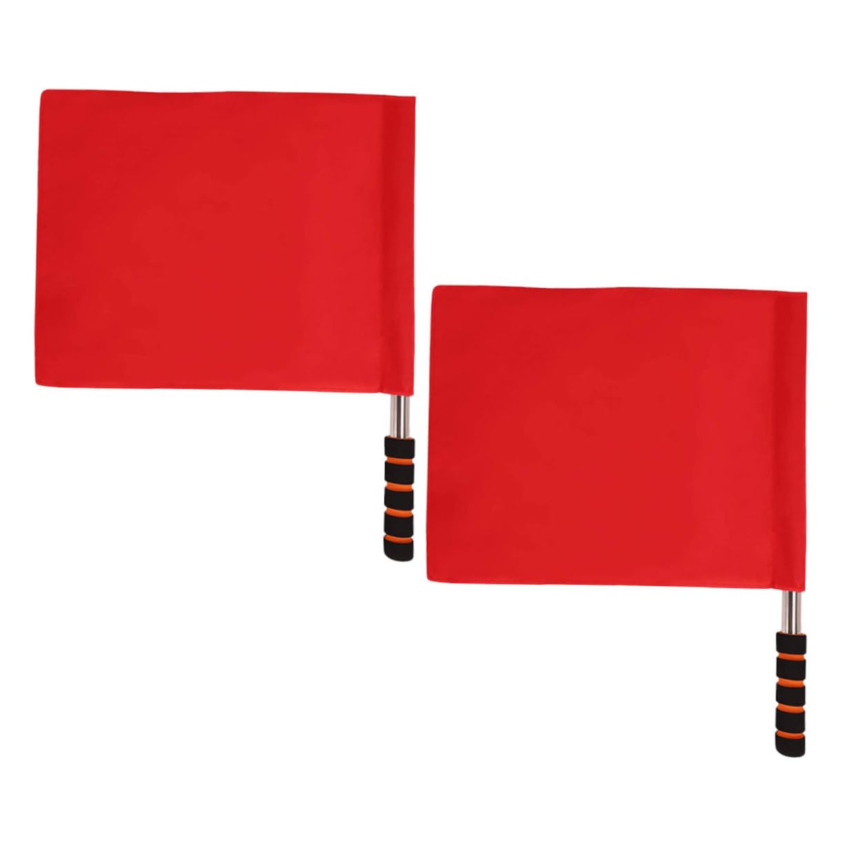 Yardwe Árbitro Silbato Electrico Camiseta De Árbitro Banderillas Fiesta Accesorios Deporte De Señal De Mano Árbitro Nylon Rojo