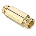 Parker 62HD-3 Flareless Tube Fitting, Hi-Duty, Tube to Tube, Brass, Compression Union, 3/16"