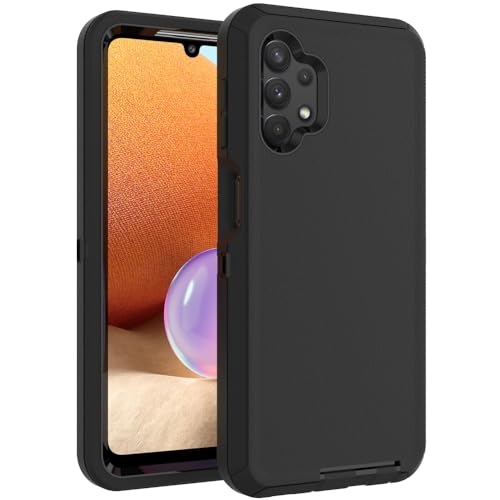 Image of Case for Galaxy A52, Heavy-Duty Tough Rugged Shockproof Drop Protective Cover Cases for Samsung Galaxy A52, Black