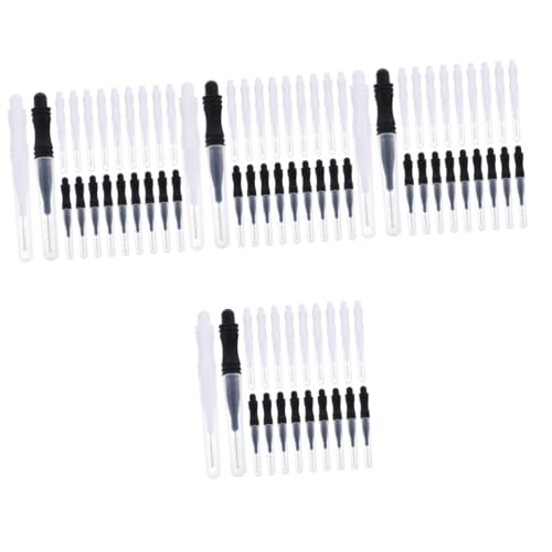 minkissy 4sets Perfect Eyebrow Shaper Kit Micro Brush Brow Brush Caps for Lamination 60pcs*4