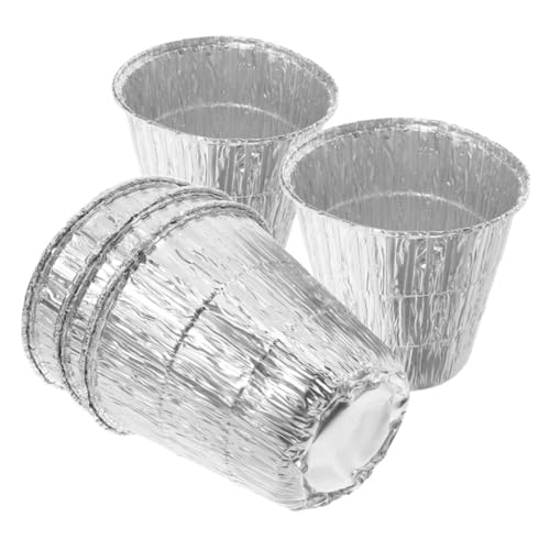 ifundom 5pcs Disposable Aluminum Foil Pans Grilling Grease Buckets and Grill Drip Pans Essential Camp Accessories