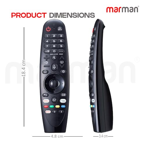 Image of marman Compatible with LG Smart Tv Magic Remote Control Original Model AKB75855501 AN-MR20GA Suitable for UHD OLED QLED with Bluetooth Voice Command, Pointer Function and Streaming Apps