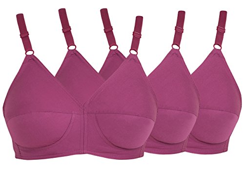 Image of SOUMINIE - U Shaped Back - 100% Cotton Full Figure Bra - Minimizer - Non Padded - Full Coverage Wirefree Seamed Bra