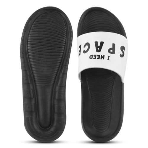 Image of PERY-PAO Sliders Mens White, Black, Grey, Sky blue Design Toxic, Spider, Dope, Panda Printed Flip Flop & Slippers