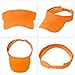 Marrywindix 1 Piece of Orange Sport Wear Athletic Visor Sun Sports Visor Hat Visor Adjustable Cap for Women and Men (One Size)