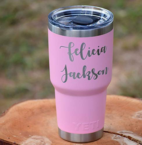 pink 30 oz yeti tumbler