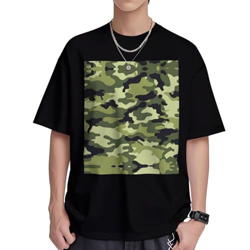 T-shirt homme coton respirant pour éviter la chaleur avec style camouflage