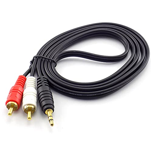 Cable adaptador Jack 3.5mm a 2 RCA 5 m miniatura 5