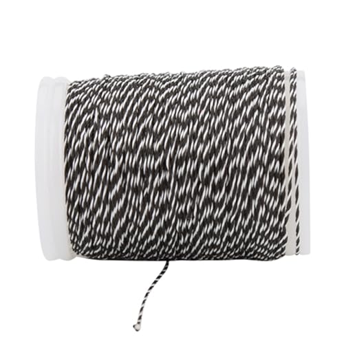 Cosiki Hilo Duradero de Nailon de 120 M para Cuerda de, Extremo de Nailon Multifilamento de Torsión Suave, Resistencia a la Rotura de 34 Libras, Opción de Color Rojo (Blanco Negro)