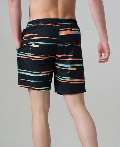 Image of Speedo Men's 4 Way Flex Essential Printed Watershorts with Side Pockets | Water Repellent | Internal Drawcord | Wide Waistband Swimming Trunks