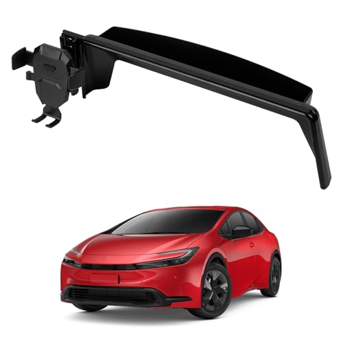 FIILINES Phone Holder for Toyota Prius 2023-2025 (Fit 12.3' Touch Screen), Phone Mount with Dash Organizer for Prius Accessories, 360 Degree Rotation Dash Mount Cell-Phone Holder