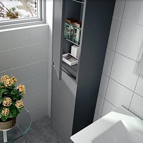 Salgar Pilare, Grigio Opaco, 140 x 30 x 24 cm