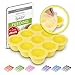 KIDDO FEEDO Baby Food Prep & Storage Container with Silicone Clip-On Lid - BPA Free & FDA Approved - Multipurpose Use - FREE eBook by Award-winning Author/Dietitian - Yellow