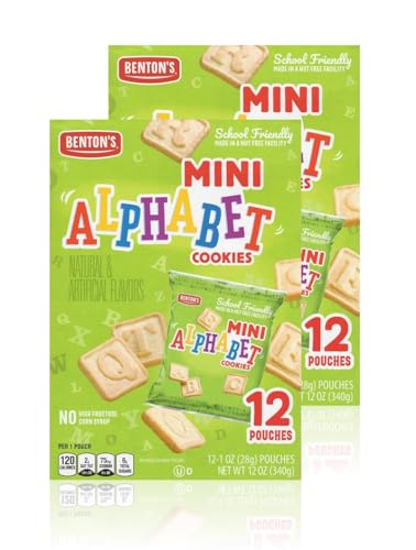 Bentons Mini Cookie Snack Packs (2 Boxes Alphabet)