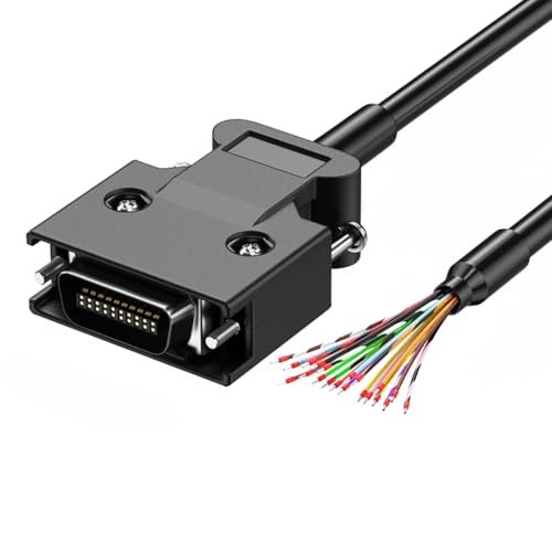 GMBYLBY SCSI Data Cable Single Head with Terminals CN50P CN36P CN26P CN20P CN14P Connectors for Tape Libraries and Disk Arrays