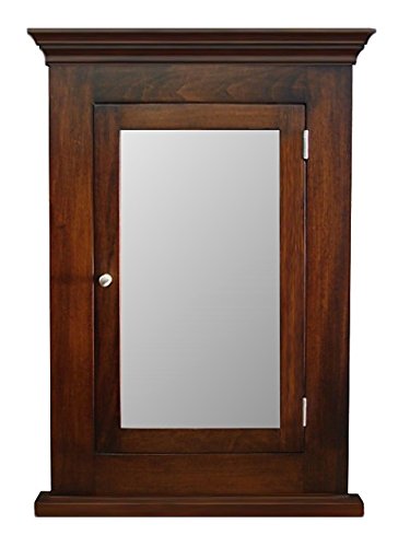 Dark Walnut Recessed Medicine Cabinet & Mirror/Michelle
