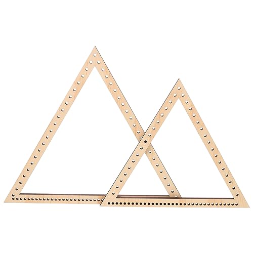 Gogogmee Wooden Triangle Knitting Weaving Supplies Dream Catcher DIY Tool Unique Handmade Tapestry Knitting Tools