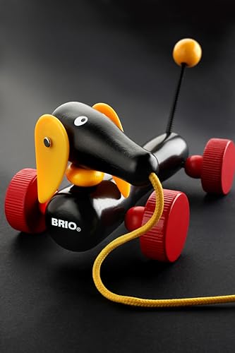 BRIO Nachziehtier - Dackel - Holzspielzeug für Kinder