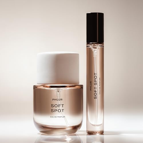 Image of PHLUR Soft Spot Eau de Parfum - Travel Size Perfume Fragrance - Floral Amber Musk Perfume with Bergamot, Mandarin, Jasmine, Sandalwood & Vanilla (9.5mL) | Bergamot, Mandarin & Vanilla Orchid Eau de Parfum with Amber Sandalwood Musk Fragrance