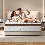 Queen Size Mattress 12 Inch, Hybrid Mattresses in a Box, Medium Firm Individual Pocket Springs Fiberglass Free Breathable and Stress-Relieving CertiPUR-US 80' x 60'