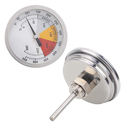 1/2in Grill Smoker Temperature, IP55 Grill Thermometer High Temperature for Family for Metallurgy Barbecue Chemical