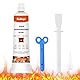 100ml Hochtemperaturkleber, Hitzebeständiger Kleber, Kleber Hitzebeständig, Kleber für Gummi Auf Metall, Durchscheinend Hochtemperaturkleber für Auto, Backöfen, Ofenfensterverglasung, Herdplatten