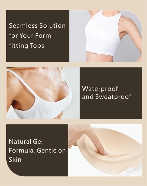 Backless Strapless Bra for Women, Adhesive Invisible Sticky Bra Push Up for Wedding Dress - Image 5