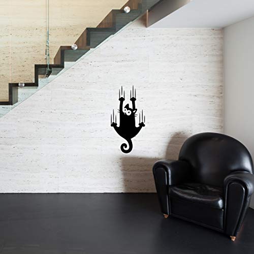 Wall4Stickers Cat Scratching Wall Vinyl Sticker Room Art Funny Home Kitchen Decal Living Room Fridge Decals Decoration Stencil Poster Nursery Children House Cupboard Interior Design Cartoon Cute Sign Mural Window thumb #5