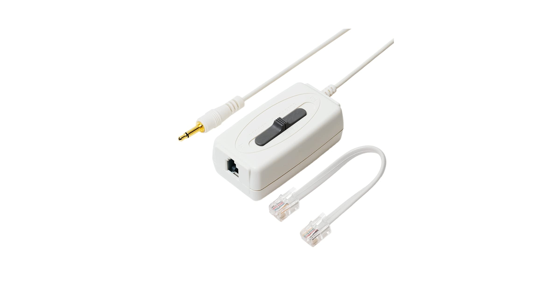 (未使用･未開封品)　ミヨシ MCO 通話録音アダプター 受話器用 DRA-H44/WH 6k88evb ミヨシ DSP-H44／WH 通話録音アダプター 受話器用 ホワイト