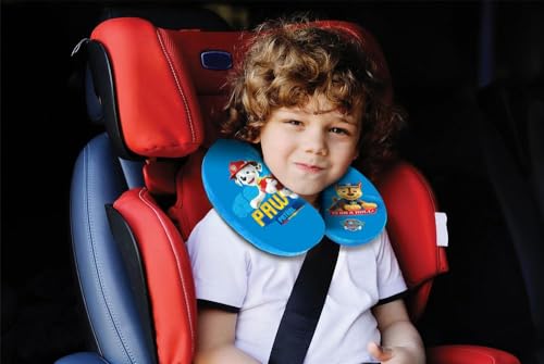 Cuscino Collo Bambino Da Viaggio Blu Boy, Con Cani, Molto Confortevole - 3