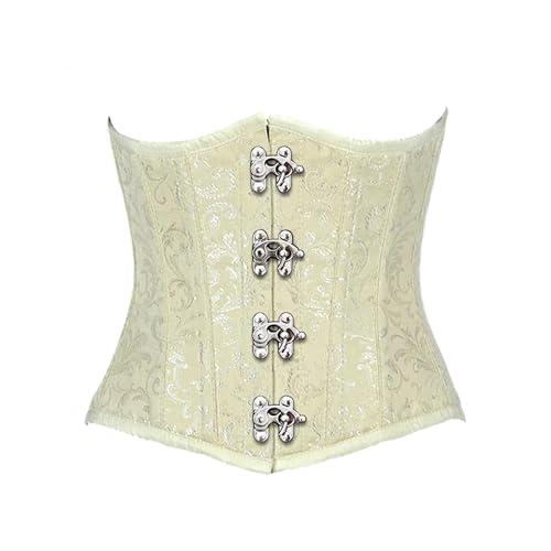 Corset waist training sous-poitrine en brocart pour affiner la taille